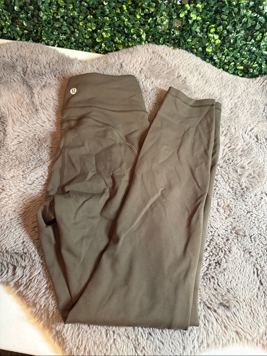 lululemon athletica Pants - lululemon athletica Olive Green High-Rise Leggings Size 4